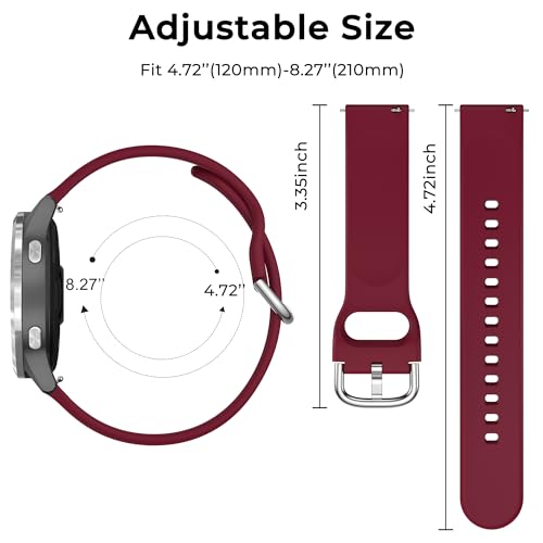 Image of Tobfit 18mm Silicone Watch Strap Compatible for Titan, Timex, Casio, Sonata,HMT etc,Quick Release Sport Loop Colorful Strap