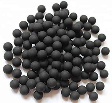 Wearable4U .50 Caliber Rubber Balls New Reusable Training Soft Rubber Balls For Paintball Guns (100 Rounds, Black X 100) #TOP2
