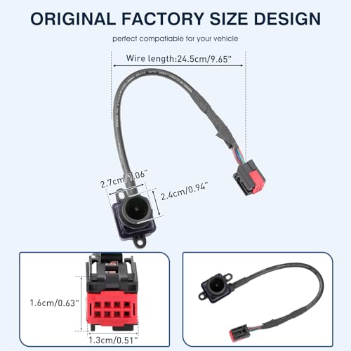 Image of Rear View Backup Reverse Camera Fit for Dodge Charger Chrysler 300 2011-2014 Parking Back Up Assist Camera Replace# 56054058AD, 56054058AE, 56054058AF