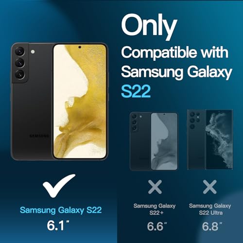 Image of JETech Tempered Glass Screen Protector Guard for Samsung Galaxy S22 5G with Easy Installation Tool, Fingerprint ID Compatible, HD Clear, 3-Pack