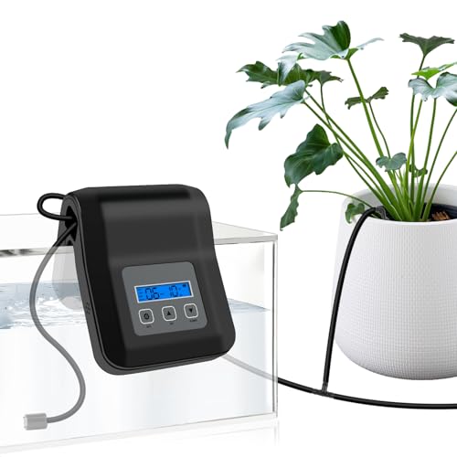 Gedfong Sistema de Riego Automático, Riego Automático con Temporizador Digital Programable, Riego Automático para Plantas, Ideal como Sistema de Riego de Vacaciones