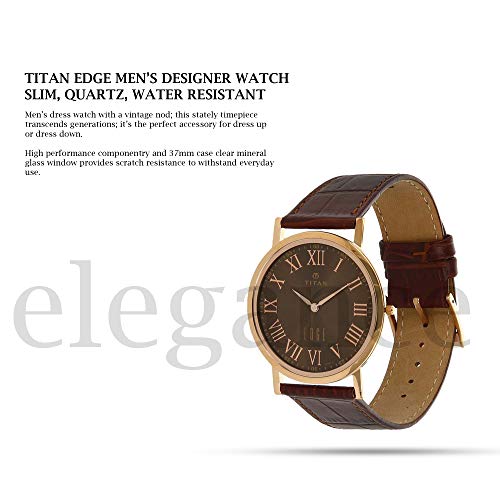 Titan Analog Brown Dial Men's Watch-NL1595WL03/NQ1595WL03 - Image 2