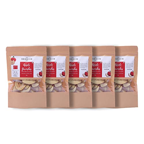 Image of Bab Louie & Co. Apple Dehydrated Fruits Garnishes For Cocktail, Mocktail, Detox Water, Green Tea, Snacks | Air Dried | Gluten Free | Vegan | No Sugar | 100% Natural | Zero Preservatives | 50 gm (Pack of 5)