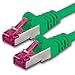 Price comparison product image 1aTTack.de 20m - green - 1 piece - network cable CAT6a (10Gb/s) S-FTP CAT 6a Lankacable - GHMT certified PIMF 500 MHz Cat5 Cat5e Cat6 Cat6a Cat7 for switch, router, modem, Internet