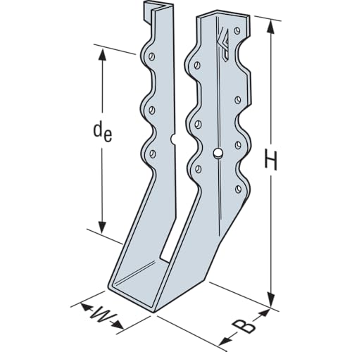 Conector LU28-100 Simpson Strong Tie de cara plana para ensambles de madera 7