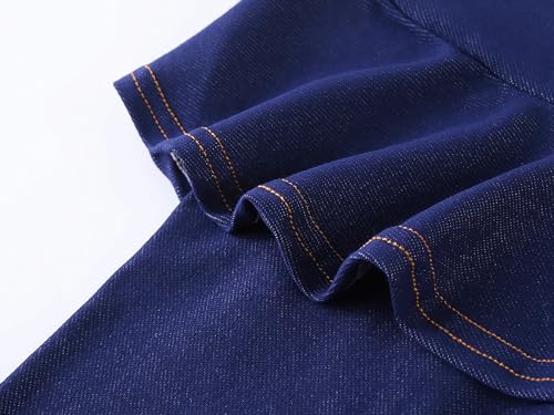 Girls' Knee Length Shorts with Skirt Imitation Denim Capri Leggings Kids Summer Casual Shorts 3-11 Years4