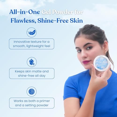 Image of Compact Powder & Hollywood Filter- compact powder for women oily skin And Illuminator for Face Makeup Glow, face primer Long-Lasting Smooth Skin & All Skin Types,