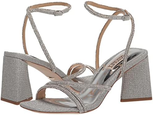 Badgley Mischka Women's Freedom Heeled Sandal, Silver, 7.5 | Image 6