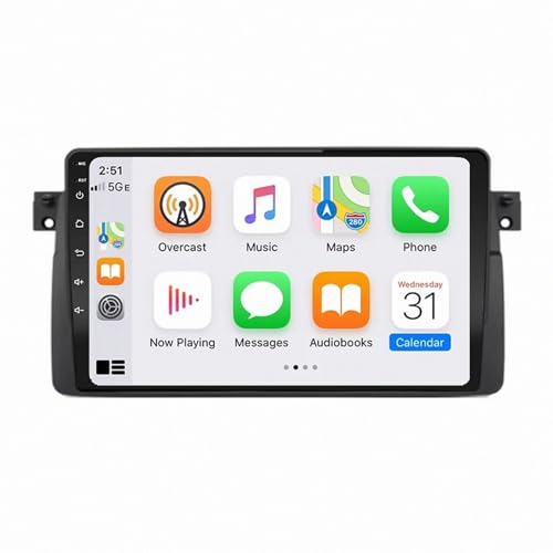 Radio coche 2 DIN con cámara trasera para solucionar el aparcar en BMW E39
