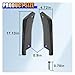 2PCS Universal Car Rear Bumper Lip Splitter Canard Diffuser, Side Fin Fenders Skirt Protector Exterior Decoration Trim for Car (Carbon Fiber)