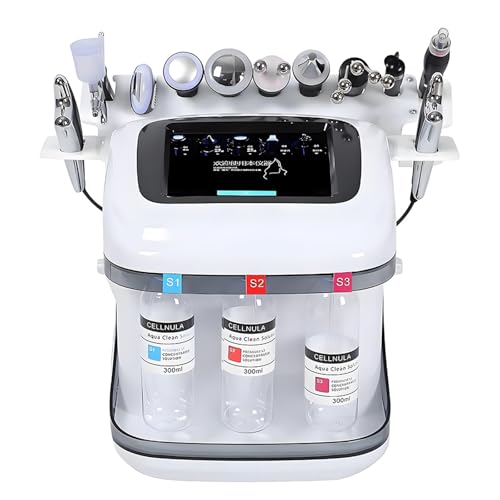 HajMyrdonyx Hydrogen Oxygen Beauty Machine 10 in 1 Water Oxygen Hydra-Facial Machine with 8 Inch Display Screen Quickly Decompose Water Molecules Deep Cleansing for Beauty Salon