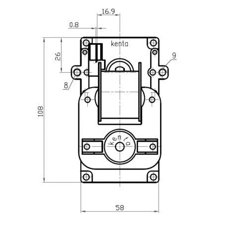 Motoriduttore velocità: 5rpm, diametro albero