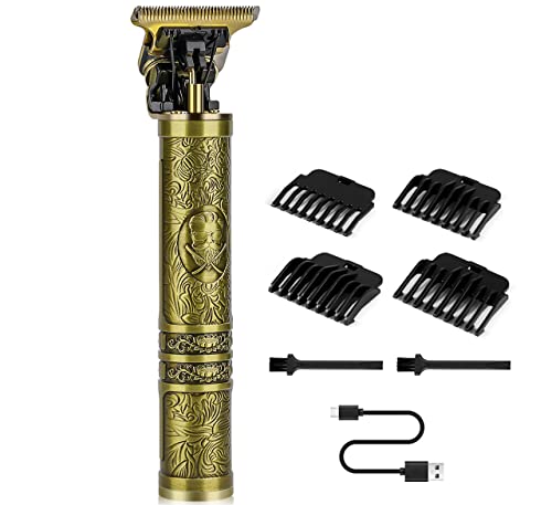 Hair Clippers Beard Trimmer for Men,Electric Cordless Rechargeable Hair Trimmer Set for Barbers and Home,USB Zero Gapped T Blade Hair Cutting Kit,Gift for Men