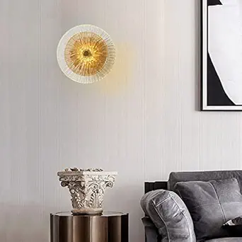 Harold Electricals Occasus Solis Decorative Wall Lamp for Living Room,Hallway, Dinning Area |Night Wall Light for Bedroom, Kitchen & Office -(Inbuilt LED)