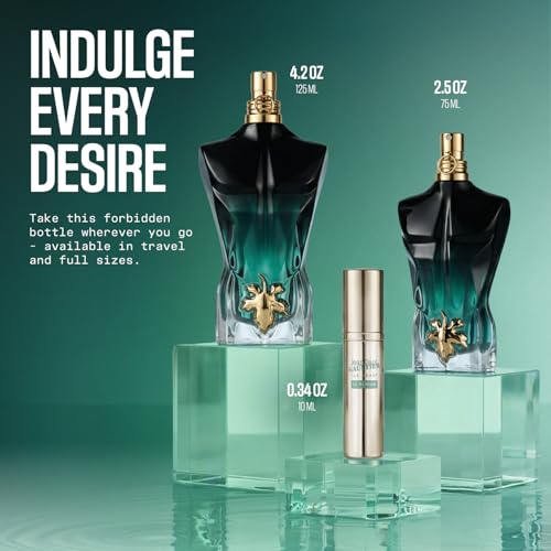 Image of Jean Paul Gaultier Le Beau Le Parfum Intense for Men - Long Lasting Woody Amber Men's Cologne Eau de Parfum with Coconut Wood, Tonka Bean & Sandalwood - Designer Fragrance Spray