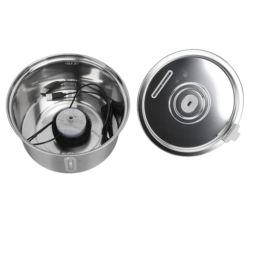 Fuente para agua para gatos Asixxsix acero inoxidable 3.2L miniatura 5