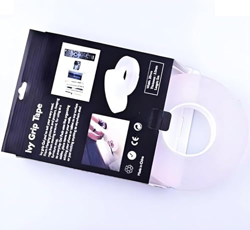 Image of YAJNAS 3 meter Nano Tape Double Sided Tape Heavy Duty - Multipurpose Removable Traceless Mounting Adhesive Tape for Walls,Washable Reusable Strong Sticky Strips Grip Tape 2mm Thick, 1.2 Inch Wide