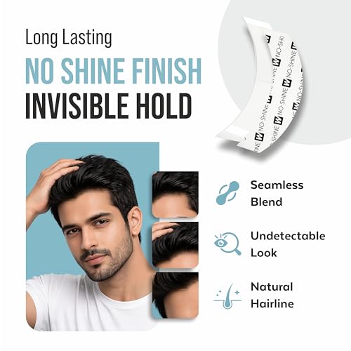 Image of SAFEHOLD Walker Tape Ultra Hold Hair Patch Tape C-Cut 36 Pcs Double Sided | Invisible Waterproof Finish, Strong Hold Up To 2-4 Weeks, Easy To Apply & Remove For Wigs & Hair Systems