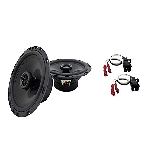 Harmony Audio Compatible with 2004-2012 Chevy Colorado HA-R65 6.5" Replacement 300W Speakers & Grills with HA-724568 Speaker Replacement Harness