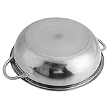 Ouitble Kitchen Cooking Pot Stainless Steel Hot Pot, 30cm Induction Cooker Kitchen Soup Cooking Pot