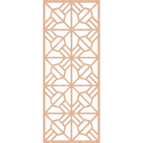 Image of Auburn Decorative Pierced Fretwork Wood Wall Panels, 29 3 /8 inchW x 74 3 /8 inchH x 3 /8 inchT, Alder