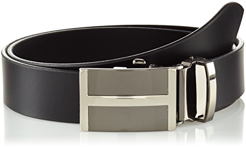 1A! LINDENMANN Leather Belt/Echt Leder Gürtel 1005035.010 Cinturón, Negro (Schwarz 10), 105 para Hombre