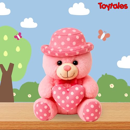 Image of TOYTALES Soft Toy Combo Pack Cute Cap Teddy Bear with Hat & Little Dog Plush Toys for Kids (Pack of 2)