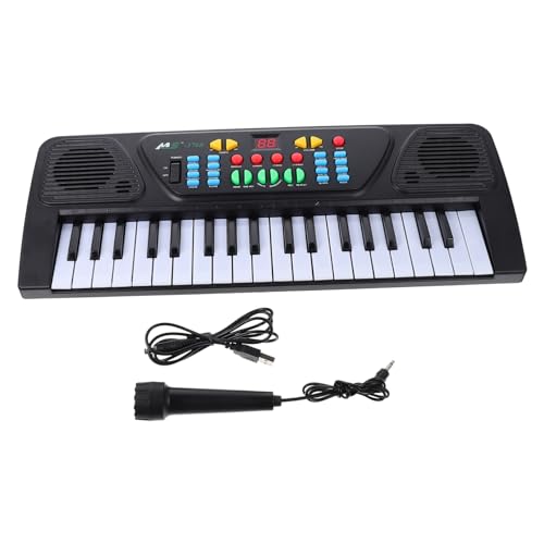 CORHAD 電子ピアノおもちゃ クリエイティブピアノおもちゃ 音楽練習用 子供向け教育玩具 便利な設計 黒色