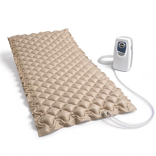 Colchón Antiescaras Celdas de Aire Alternante con Compresor. Colchón de Aire para Cama 90. Colchón para Úlceras. para Personas Encamadas. Cama Articulada. Colchón Escaras 2m X 0,9 m X 7cm.