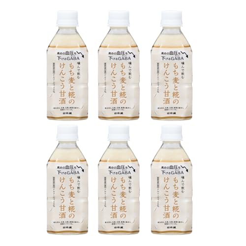 日本盛 もち麦と糀のけんこう甘酒 350ml × 6本 米麹 機能性表示食品 国産 砂糖不使用 血圧対策 飲む点滴 母の日 ギフト