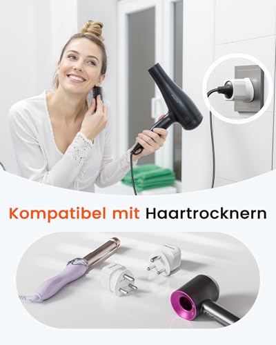 LENCENT Typ D und Typ M Kombi-Reiseadapter für Namibia Südafrika Indien Nepal Reisesteckdose Reisestecker Steckdose Netzadapter Stecker Adapter Stromadapter