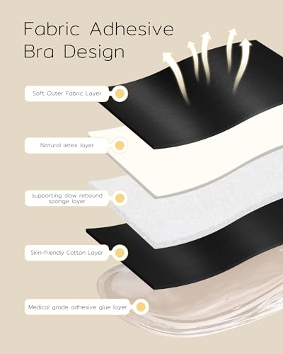 Image of Niidor 2025 New Magnetic Sticky Bra Strapless Adhesive Invisible Push up Silicone Bra with Magnetic Clasp for Women Backless Dress