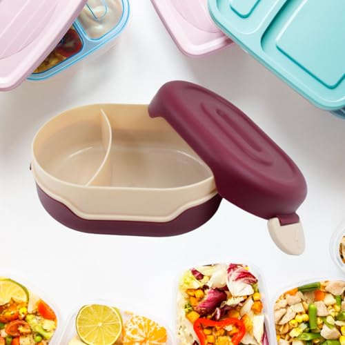 Image of Airtight Food Grade Tiffin Box with 2 in 1 Spoon and 2 Compartment