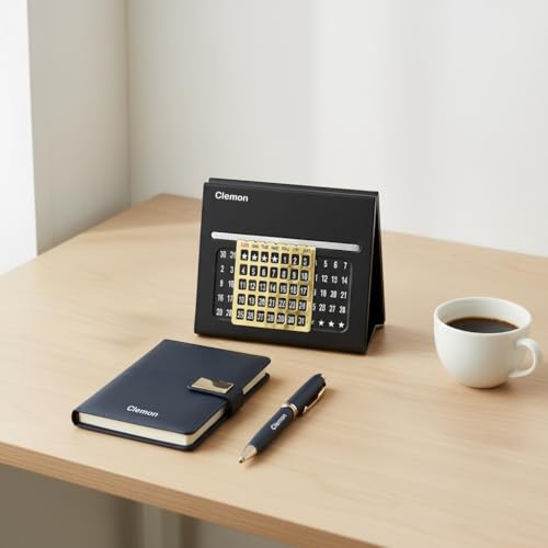 Image of Personalised 3 in 1 Corporate Gift Set which Includes Diary,Calender, Metal Pen Gift Set for, Employee of The Month, Corporate Gift for Clients,Diwali Gifts(Black)