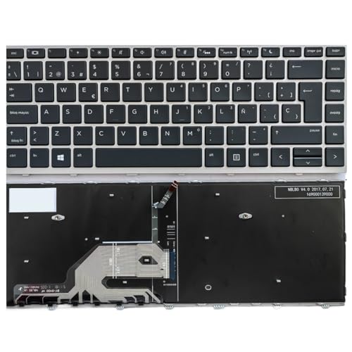 HP Probook 430 G5 440 445 640 G4 645 SG-87710-40A SN6165BL SN6165 m[gp\RL[{[h(Silver backlit SP)
