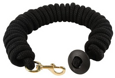 DaretoCare 35-1915-BK 0.75 in. x 25 ft. Rounded Cotton Lunge Line44; Black