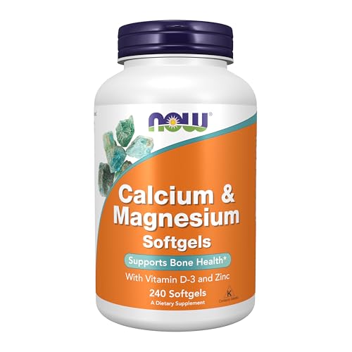 NOW Foods Calcium & Magnesium, 240 Softgel (2 Pack)