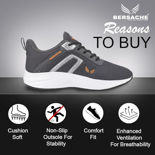 Image of BERSACHE Premium Sports,Walking,Gym,Cricket, Trending Running Shoes for Men's