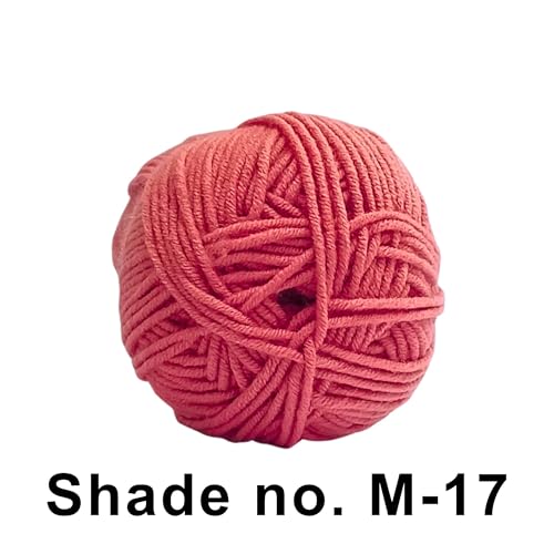 Image of VCR 4ply Majenta Yarn, 100 Grams Hank, 190 Meters Length, Acrylic Ball for Crochet and Knitting, Soft Crosia Threads, Pack of 1 Yarn, Suitable for DIY Crafts