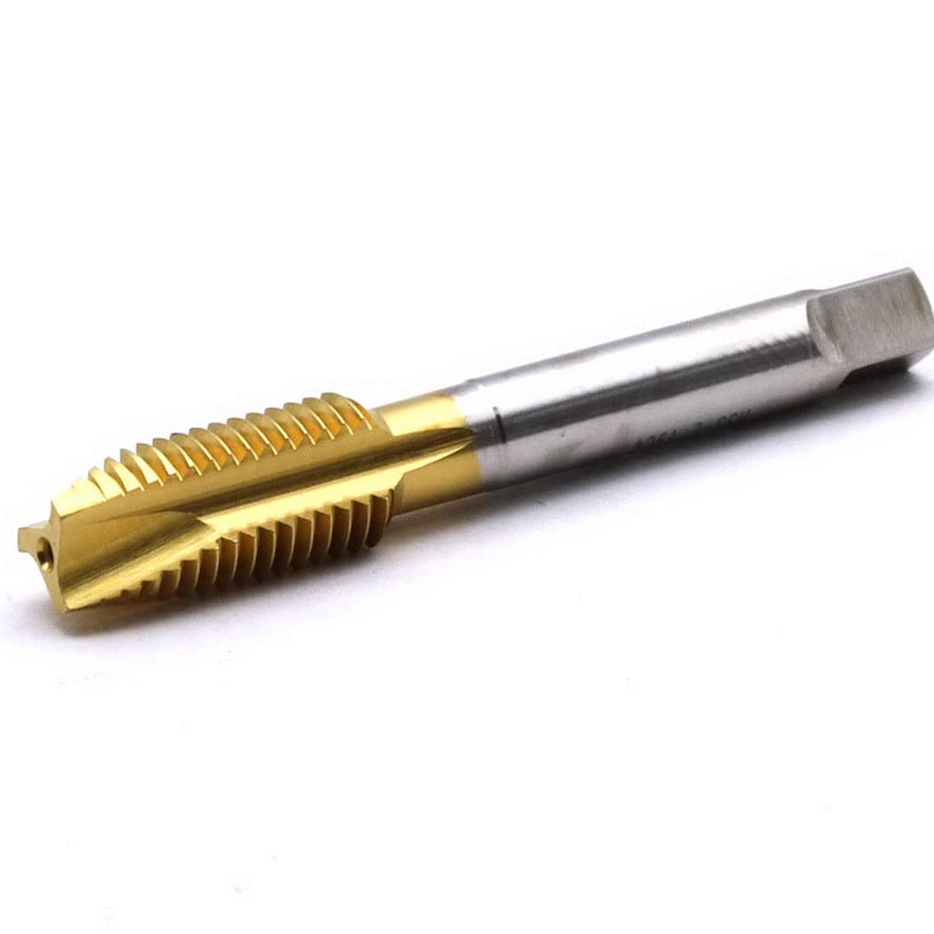 MZG 1PC JIS Standard M14×2.0 TIN CNC Straight Groove Apex Blind Hole Thread HSS Machine Screw Taps