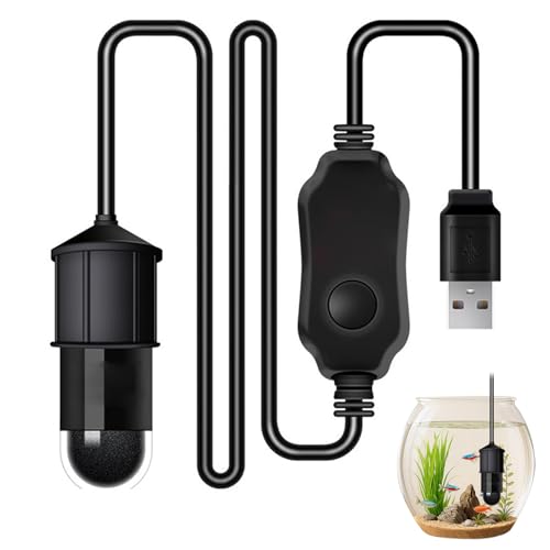 EsiFare水槽ヒーター小型【10W】水槽用ヒーター 熱帯魚ヒーター USB電源、吸盤、LEDデジタルディスプレイ、18°C〜34°Cの温度制御が付属し、水容量が2L未満のミニ水槽に適しの画像