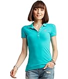 AEROPOSTALE Womens A87 Polo Shirt, Green, Small