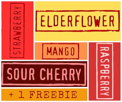 Image of Premium Artisan Hungarian Strawberry, Raspberry, Elderflower, Sour Cherry, Mango Syrups - Award-Winning, All-Natural, Vegan, Gluten Free, Dairy Free, Fat Free, Versatile for Beverages & Desserts - No Artificial Additives, Rich Authentic Flavor