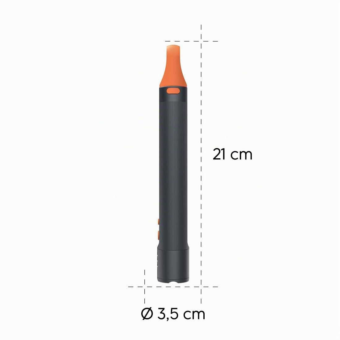 Hama Taschenlampe LED aufladbar (300 m Reichweite, 4 Leuchtmodi, zoombar, Diffusor, SOS, Blinkfunktion, USB-C, 1200 Lumen, IP44, Aluminium, für Camping, Festival, Trekking) grau