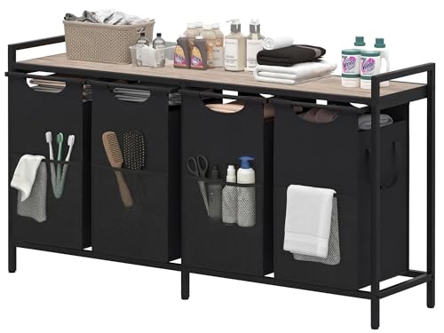 Heybly Laundry Hampers, 4 × 15Gal (228 L) Laundry Basket