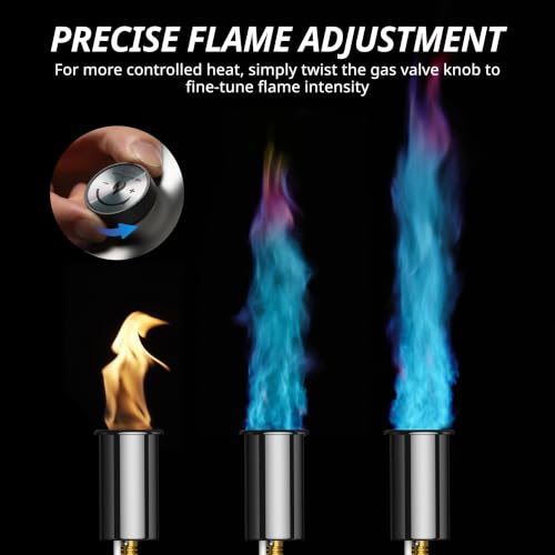 AirChef Propane Torch Gun, One-Touch Max Fire, Safety Lock, Titanium Gray - image 4