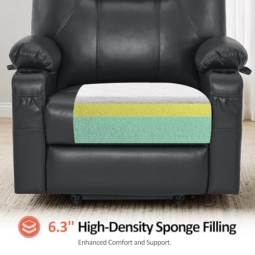 Image of MCombo Power Lift Recliner Chair for Elderly, Heat and Massage R7045