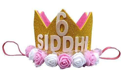 SIDDIVACustomized Party Hat For Birthday Decoration. Party Hat For birthday Boy/Birthday Girls/Birthday Women. Party Hats For Adult With Their Name. Party Hat For Babies With their Name.