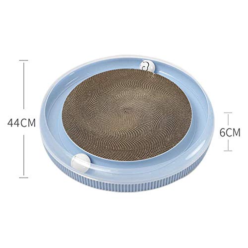 Griffoir rond pour chat blanc durable accessoire de griffrade design - 4
