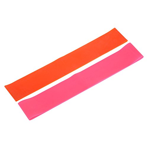 DECDEAL 2PCS Sports Exercise Resistance Loop Bands Set Conjunto de Banda Elástica para Treinamento d